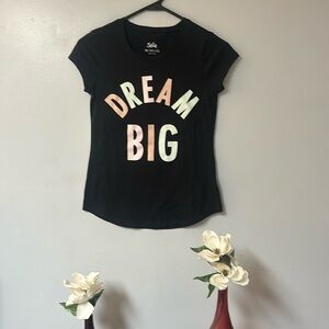Dream big justice  t shirt girls size 10